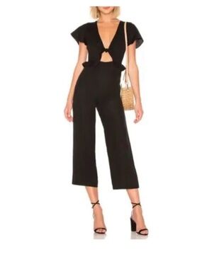 Privacy Please Black Cutout Jumpsuit